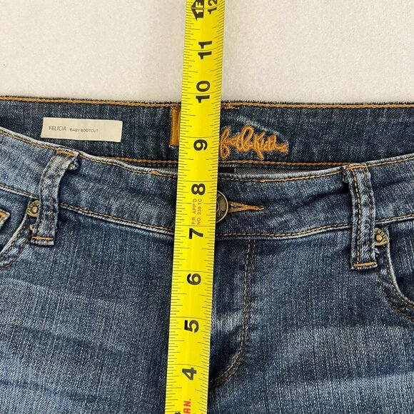 Kut From The Kloth Women's Stretch Felicia Baby Bootcut Jeans Size 4 Low Rise - Picture 10 of 11